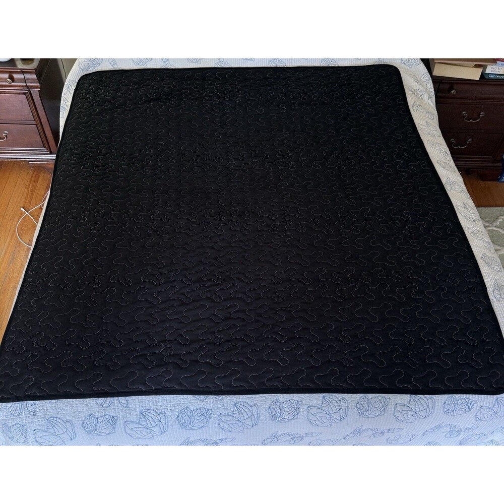 Kohl’s the big one navy blue throw blanket 5x6 feet Herringbone Comfortcore Cozy